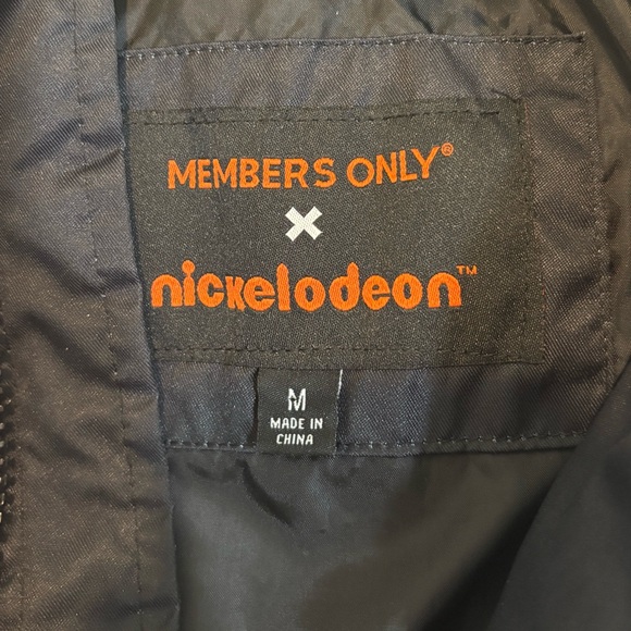 Members Only X Nickelodeon Puffer Jacket Size Medium Nostalgia Y2K - Picture 5 of 5